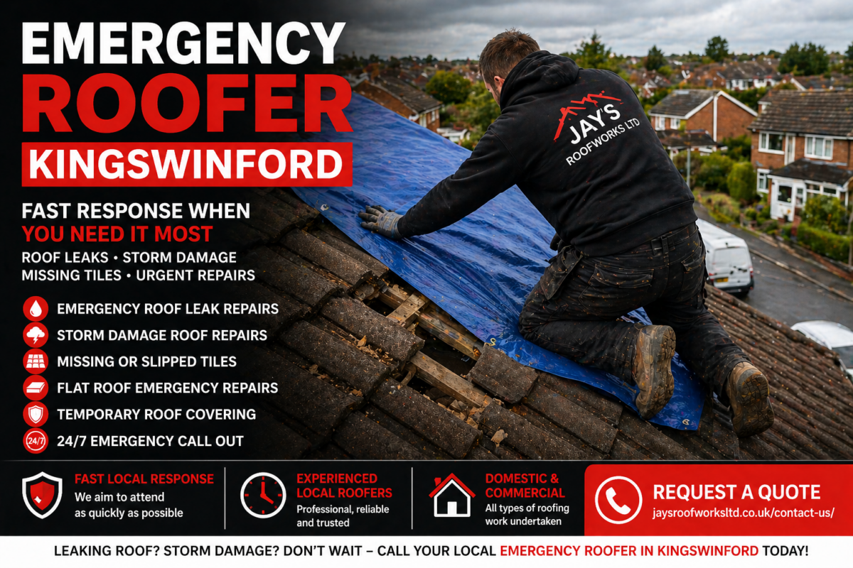 Need an emergency roofer in Kingswinford