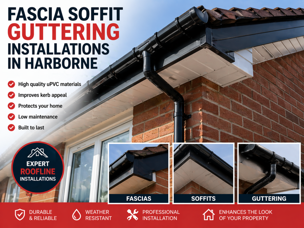 Professional fascia, soffit, and guttering installations in Harborne